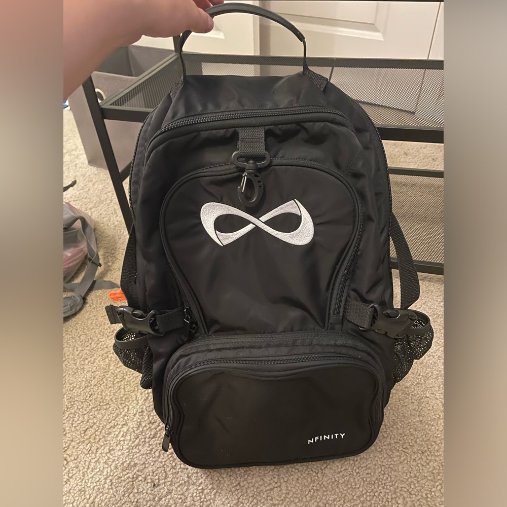Black Nfinity cheer backpack
